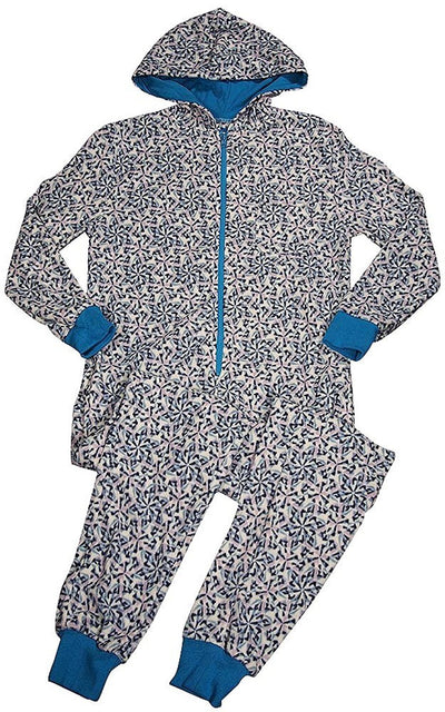 B O P J. - Ladies Cozy Hooded Micro Fleece Sleep Onesie PJ