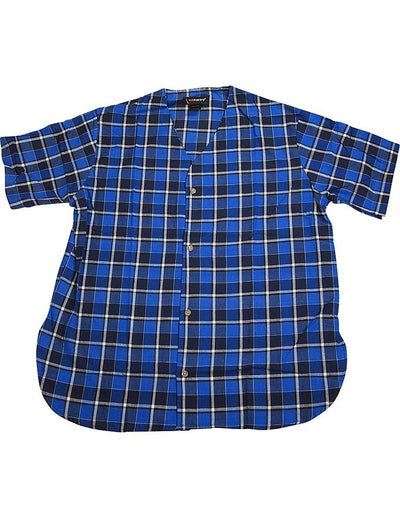 Varsity - Mens Short Sleeve Plaid Broadcloth Lounge Top