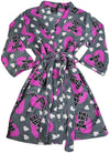 Fancy Girlz - Big Girls Long Sleeve Plush Robe