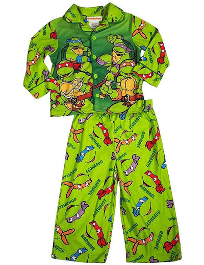 Teenage Mutant Ninja Turtles - Little Boys LS Turtle Pajamas