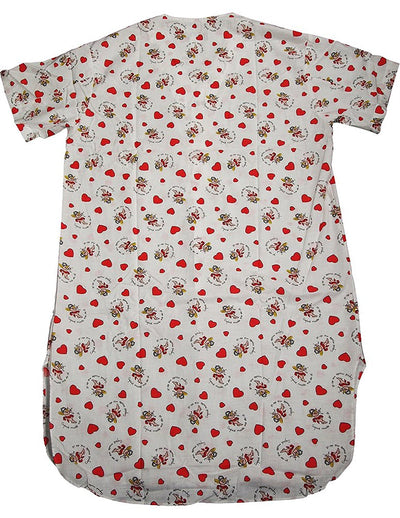 Knothe - Mens Short Sleeve Valentine Broadcloth Nightshirt