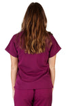 UltraSoft Premium Ladies 1 Pocket V-Neck Medical Scrub Top For Women - FULLER CUT