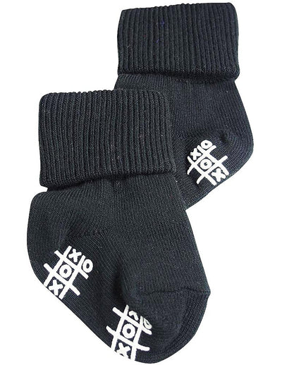 Tic Tac Toe - Baby Boys Triple Roll Sock