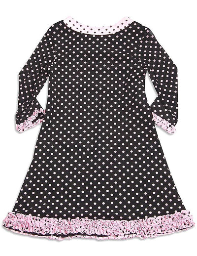 Me Me Me by Lipstik - Big Girls' 3/4 Sleeve Polka Dot Dress