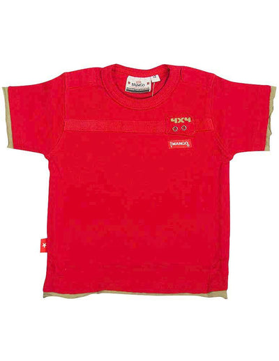 Wild Mango Baby Infant Boys Short Sleeve Cotton Fashion T-Shirt Tee Shirt Top, 7498