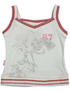 Wild Mango Toddler Girls Sleeveless Cotton Fashion Strappy Tank Shirt Top, 7673