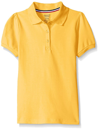 French Toast Girls' Short Sleeve Stretch Pique Polo