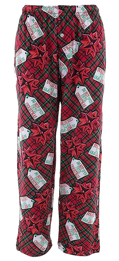 Fun Boxers - Mens Do Not Open Lounge Pants, Red 37223-Small