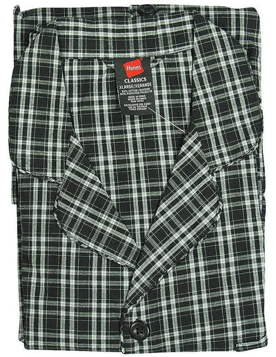 Hanes - Mens Long Sleeve Broadcloth Pajamas