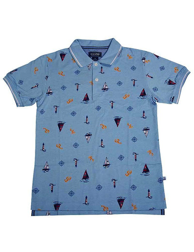 E-Land - Little Boys Short Sleeved Polo Shirt