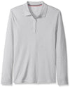 French Toast Girls' Long Sleeve Interlock Polo with Picot Collar