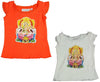 Cool Island Girls Cotton Short Cap Sleeve T-shirt Buddha Print Tee Shirt Top, 9636