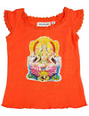 Cool Island Girls Cotton Short Cap Sleeve T-shirt Buddha Print Tee Shirt Top, 9636