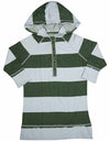 Jade - Big Girls' Henley 3/4 Sleeve Style Hoodie