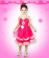 Pink Net Frock For Girls