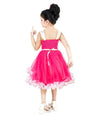 Pink Net Frock For Girls